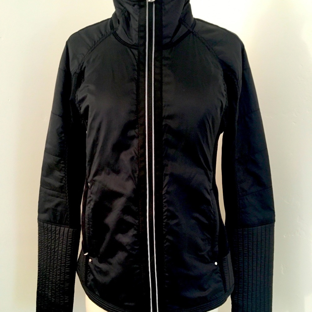 Black lululemon fleece lined jacket.
